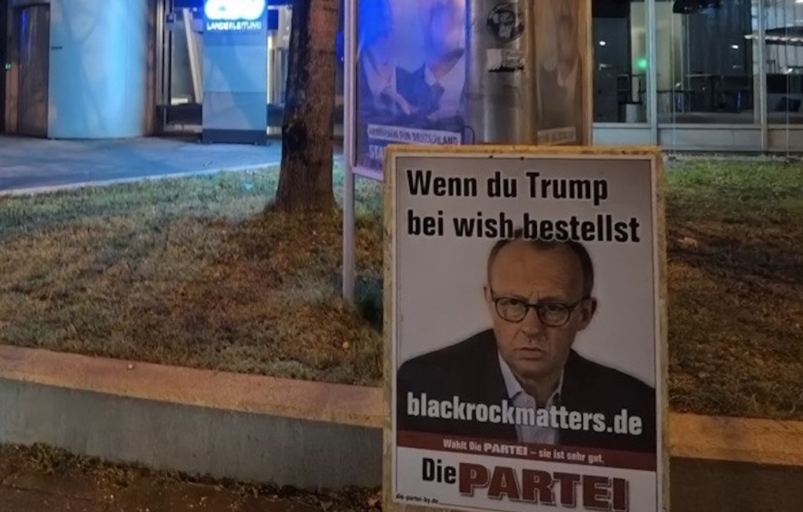 CSU klaut wohl Wahlplakate von die Partei