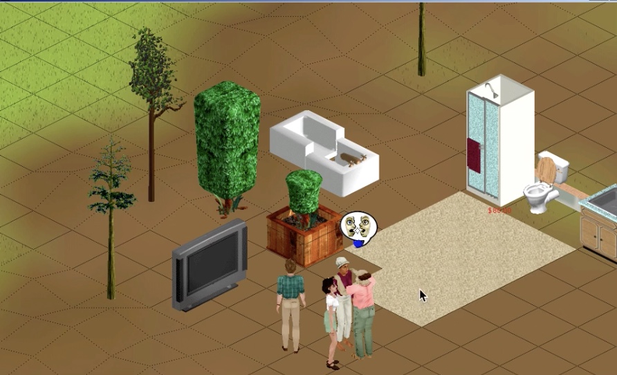 Eine frühe Demoversion von die Sims