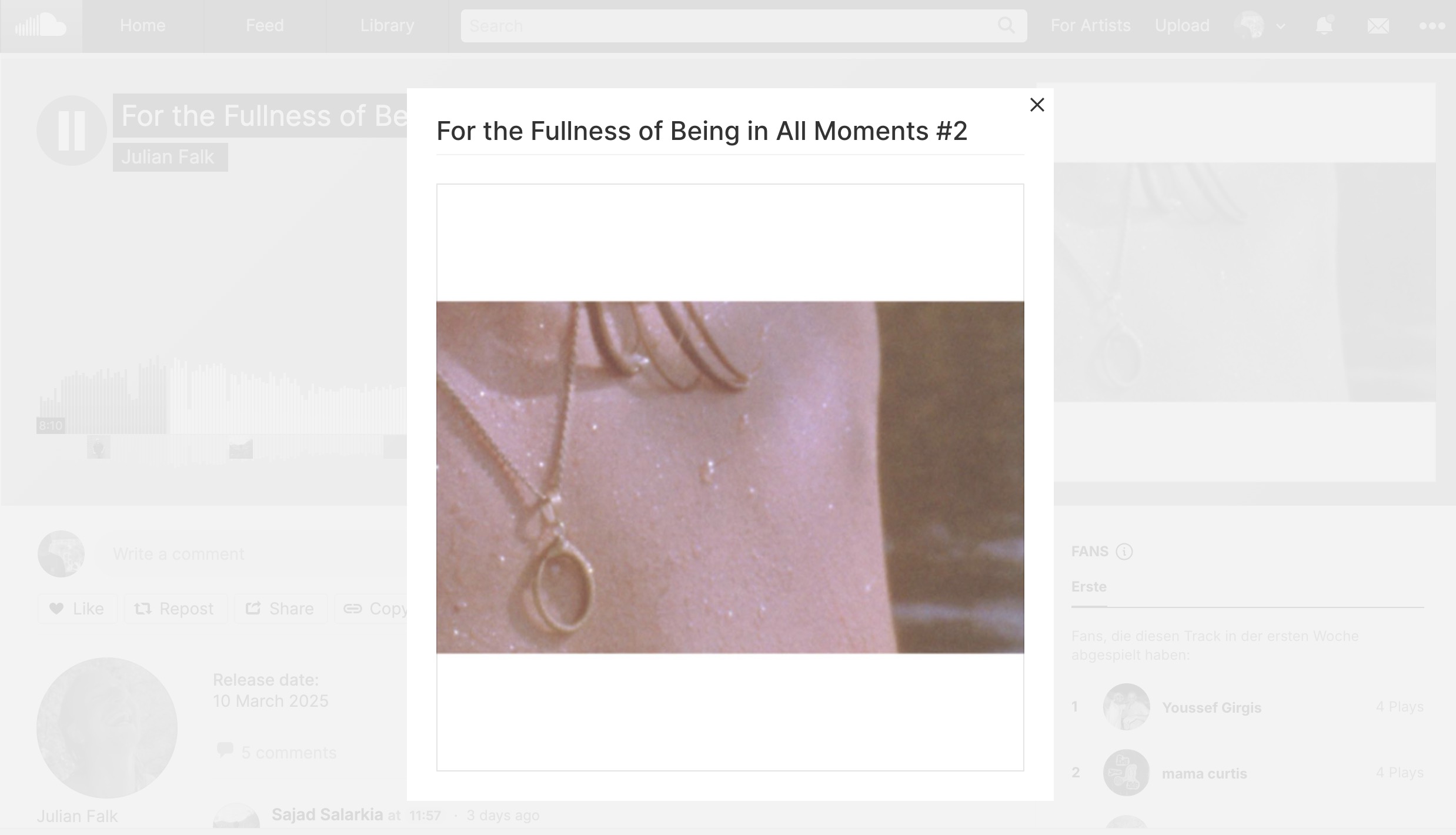 Mixtape:  Julian Falk – For the Fullness of Being in All Moments #2